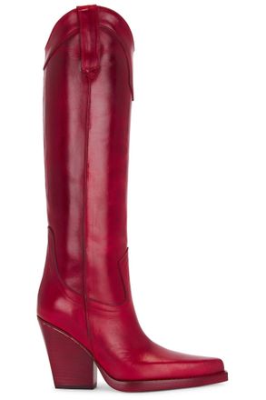 PARIS TEXAS Pre-Loved Womens El Dorado Boots In Rubino