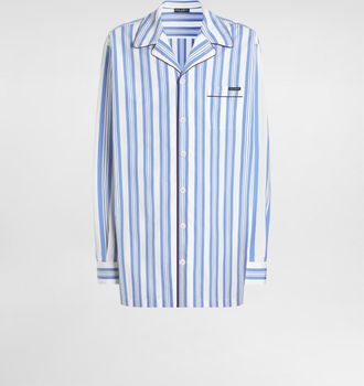 Dolce & Gabbana Striped Poplin Vanity Shirt - Man Multicolor 37