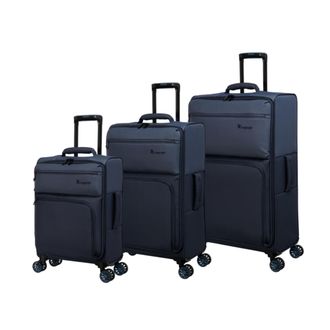IT Luggage It Luggage Suitcase Megalite Duo-Tone 8 Wheel Eva Luggage - Indigo & India Ink - Medium | TJ Hughes Blue