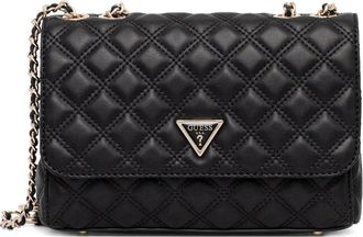 Guess Co Giully quilted shoulder bag - women - Polyurethane - OS - Black