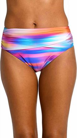 La Blanca Sunset Shores Banded Hipster Swimsuit Bottom In Multi Brights