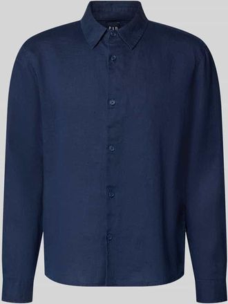 GAP Regular Fit Leinenhemd mit Kentkragen in Dunkelblau, Gr&ouml;&szlig;e XXL