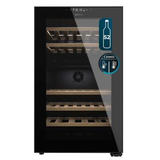 Cecotec Cecotec Vinoteca 52 Botellas Con Doble Zona Temperatura Bolero Grandsommelier Duo 52000 Black. Compresor Integrado