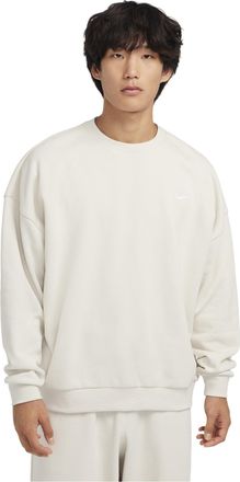 Nike Club Fleece Oversized French Terry Crew Top Asia Sizing Beige HJ1820-104