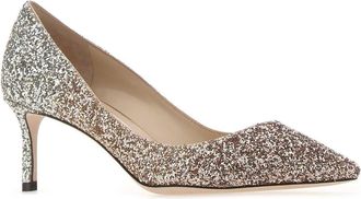 Jimmy Choo London Womens Embellished Leather Romy 60 Pumps Rosegoldgoldsilver Scarpe Con Tacco High Heel Shoes