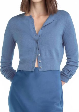 Favorite Daughter Cropped Rebecca Cardigan Top In River Blue