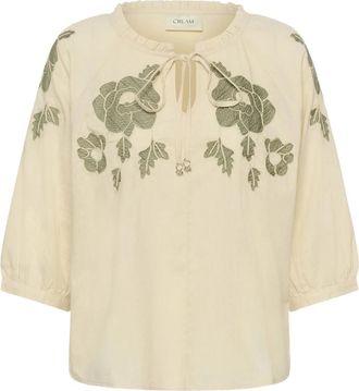 Cream Blouses & Shirts - Dames - Blouses - Beige - L - Overhemden