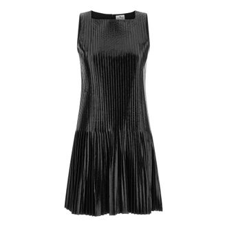 Courr&egrave;ges Glanzend Gecoate Korte Jurk - Dames - Jurken - Zwart - Maat: 2XS