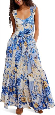 Free People Sasha Maxi Dress In Blue, Multi