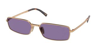 Prada PR A60S 7OE01O Womens Sunglasses Gold Size 59