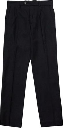 Selected Pantalon Straight Terry Wool Blend - Heren - Straight fit broeken - Zwart - W30 - Wol - Broeken