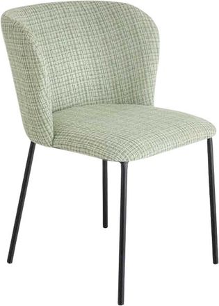 Global Interiors Designstuhl Lyon - Bouclé Grün/Rosa