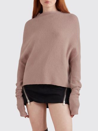 Rick Owens Mock Neck Cashmere-Blend Jumper with Dropped Shoulders