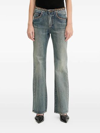 Miss Sixty lacing trim jeans - Blauw