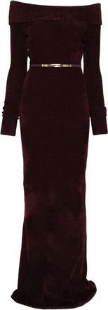 Elisabetta Franchi Abito con spalle scoperte - Rosso