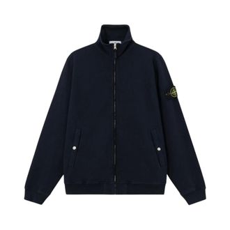 Stone Island Zip-throughs, male, Blue, Size: XL Zip-through Sweater