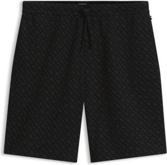 BOSS Cotton-blend pajama pants with graphic print