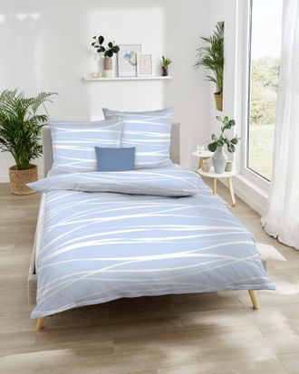 Kaeppel Wendebettwäsche »Motion« 2 Stk. tlg. Mit feinen Wellenlinien