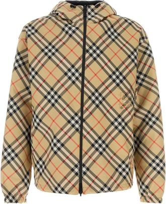 Burberry Beige Stand-up Collar Jacket