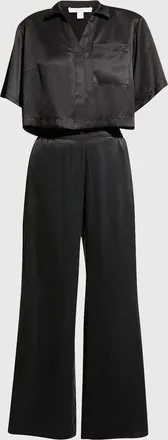 Lunya Washable Silk High-Rise Pant Set