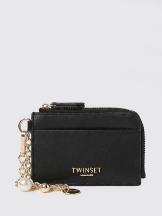 Twinset Portacarte di credito Twinset in pelle sintetica con charms