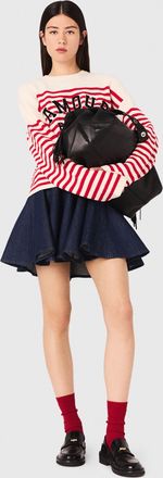 Maje Striped Rib Knit Jumper - Multi-coloured - Maje