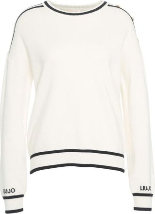 Liu Jo Relaxed Fit Sweater With Contrast Stripes