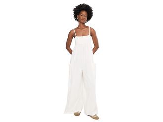 Free People Movement Hot Shot Strappy One-Piece 2 Womens Clothing Ivory : MD (Womens 8-10) 29, Cotton/Elastane