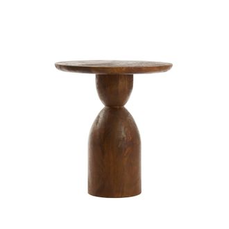 Light & Living Light&living - Mesa Auxiliar Torir De Madera De Mango Marr&oacute;n