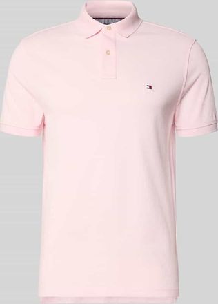 Tommy Hilfiger Regular Fit Poloshirt aus Baumwoll-Mix in Hellrosa, Gr&ouml;&szlig;e XXL