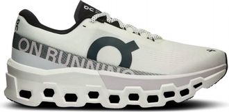 On MenS Cloudmonster 2 Running Shoes In White/frost