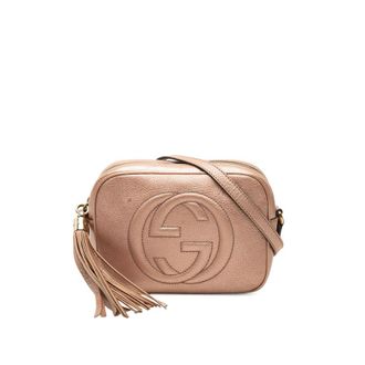 Gucci Pre-owned Gucci Metallic Calfskin Soho Disco Crossbody Ladies LYGRBZS3EY64EA95