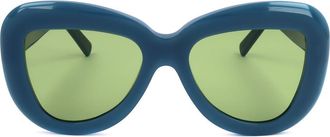 Marni 55mm Cat Eye Sunglasses in Blue /Grey at Nordstrom Rack