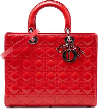 Dior Pre-owned Dior Large Patent Cannage Lady Ladies X69EIEUU9G23Y46G