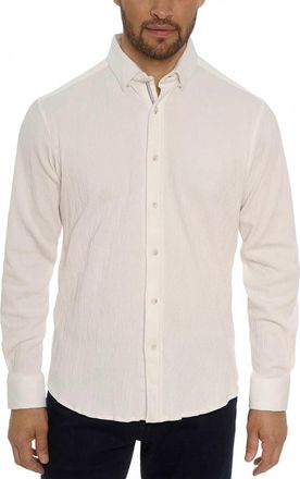 Robert Graham Hammond Cotton-Blend Button-Front Shirt In White