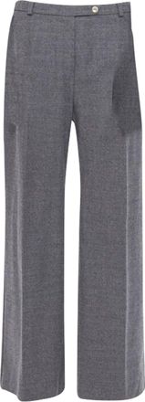 Max Mara Sportmax virgin wool blend concealed pocket wide leg pants