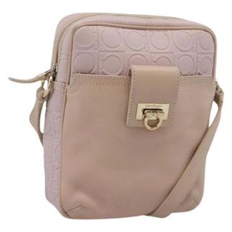 Ferragamo Pre-owned Shoulder Bag - Dames - Pre-owned - Roze - Maat: ONE Size Leer
