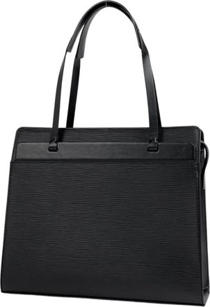 Louis Vuitton Epi Black Noir Epi Leather Handbag Tote Bag (Pre-Owned)