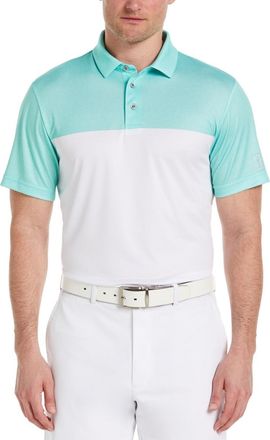 PGA TOUR Pga Tour Airflux Polo Shirt Mens Green Stretch Short Sleeve Performance FTS920