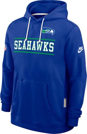 Nike Seattle Seahawks Alt Standard Issue Nike Mens Dri-FIT NFL Pullover Hoodie in Blue | 03AZ4DAQ78-PT1
