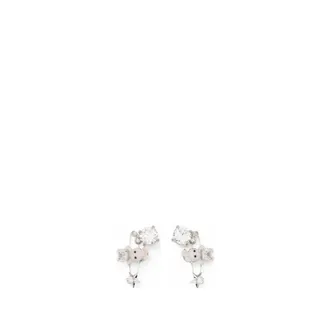 Yvmin Woven Mini Rabbit Safety-pin Earrings