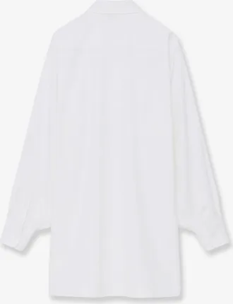 Loewe Womens Cotton Shirt Dress White