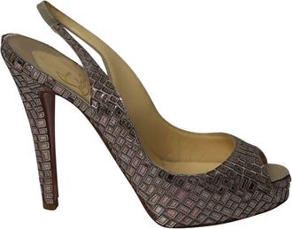 Christian Louboutin Womens Acrylic Prive Mosaique 120 Pump (Authentic Pre- Loved)