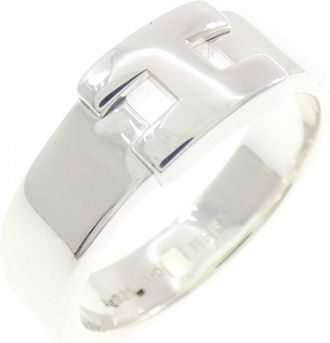 Herm&egrave;s Silver Silver 925 Band Ring (Pre-Owned)