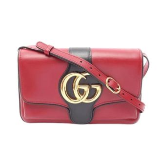 Gucci Pre-owned Vintage Schoudertas - Dames - Pre-owned - Rood - Maat: ONE Size Leer