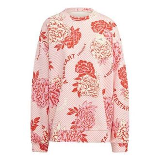 adidas (WMNS) adidas x Stella McCartney Boxy Floral Sweatshirt Pink HR8080