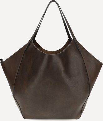 Brunello Cucinelli Leather Shopping Bag with monili detail Female UNI