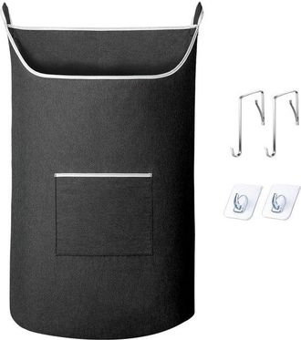 OEM Cesto De Ropa - Algod&oacute;n - 72 X 45 Cm - Negro - Gran Capacidad