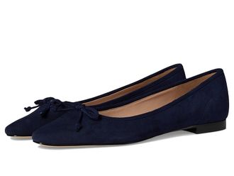 Cole Haan Paget Ballet Flats Womens Shoes Midnight Moon Suede : 9.5 B - Medium, Leather