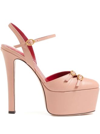 Valentino Garavani Pumps Crasher con fibbie e plateau 145mm - Rosa